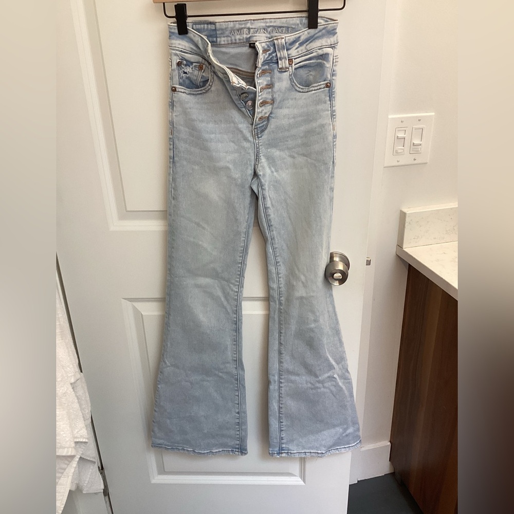 American Eagle Super Hi-Rise Flare Jeans